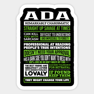 Ada Sticker